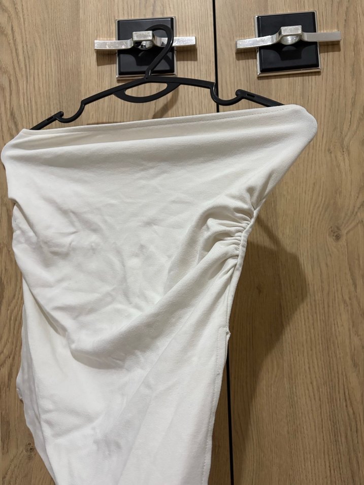 Beyaz Düz Fitted Hemşire Korsesi - Görsel 2