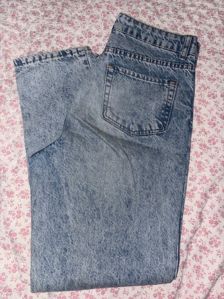 Lacivert Renkli Rahat Kesim Kadın Midi Jean - Görsel 3