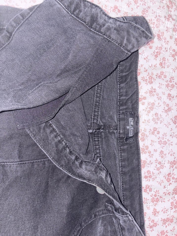 Siyah Düğmeli Midi Kot Şort - Görsel 5