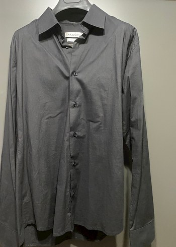 Siyah Slim Fit Kısa Kollu Erkek Gömlek - Görsel 2