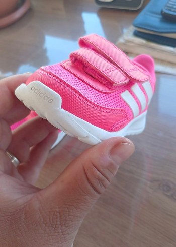 Kız Çocuk Pembe Adidas Cırt Cırtlı Spor Ayakkabı