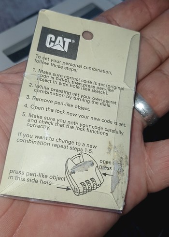 CAT Gri asma kilit - Görsel 2