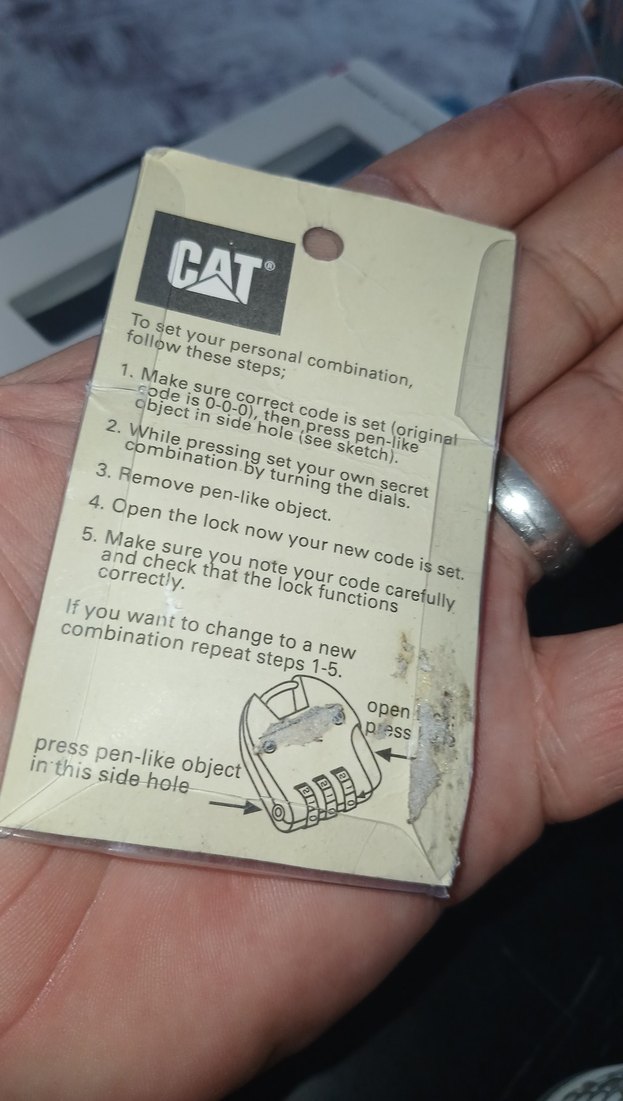 CAT Gri asma kilit - Görsel 2