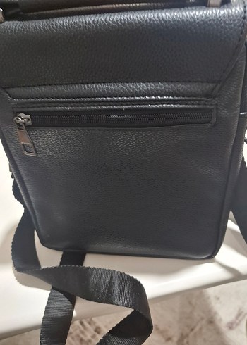 Siyah Erkek Omuz Çantası Tokalı - Görsel 6