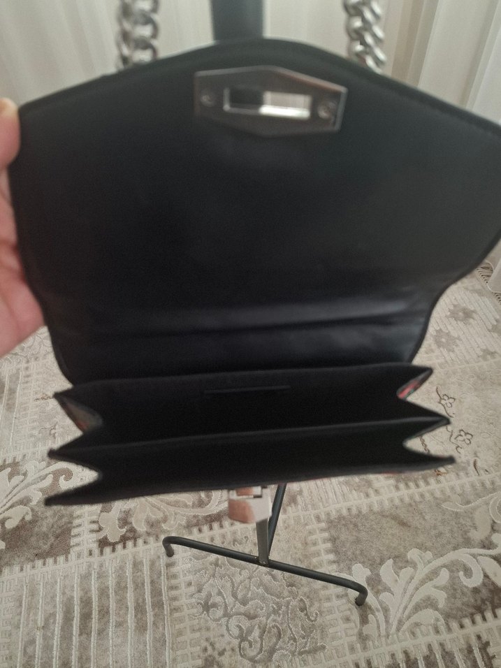 Çiçek Desenli Zincir Detaylı Bohem Kadın Çantası - Görsel 4