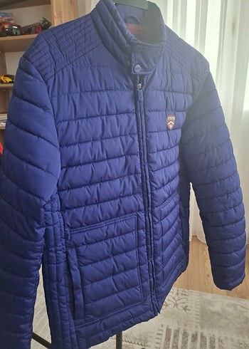 Erkek Lacivert Fermuarlı Kısa Mont - Görsel 3