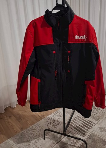 Erkek Kırmızı Siyah Biker Kayak Ceketi - Görsel 2