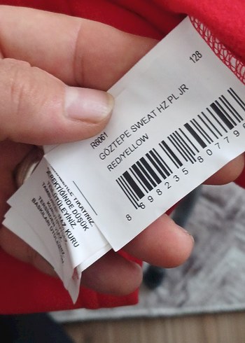 Kırmızı Lotto 7.8 yaş taraftar kazak - Görsel 5