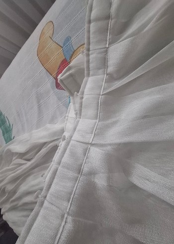 Bohem Beyaz Düz Tül Perde en 2 metre boy 2.5 - Görsel 3