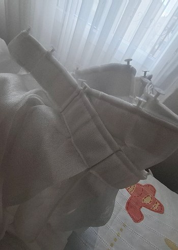 Bohem Beyaz Düz Tül Perde en 2 metre boy 2.5 - Görsel 2