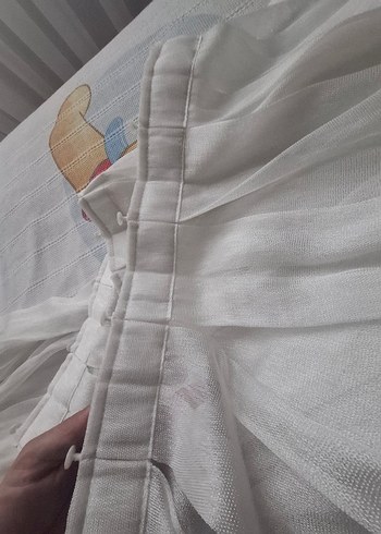 Bohem Beyaz Düz Tül Perde en 2 metre boy 2.5 - Görsel 4