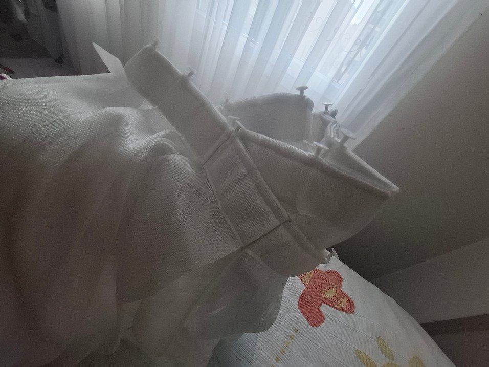 Bohem Beyaz Düz Tül Perde en 2 metre boy 2.5 - Görsel 2