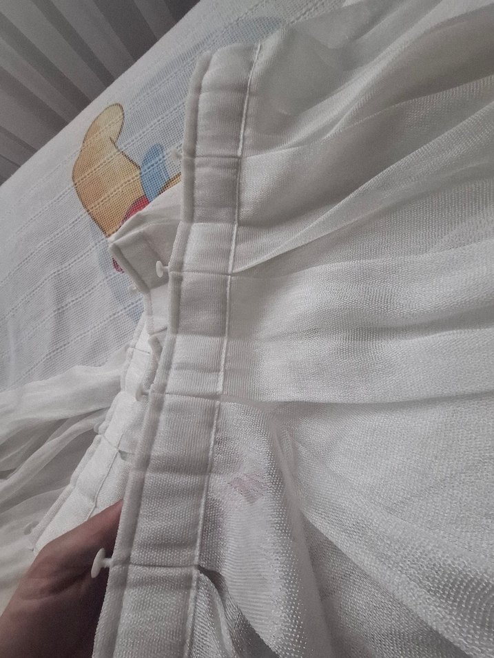 Bohem Beyaz Düz Tül Perde en 2 metre boy 2.5 - Görsel 4