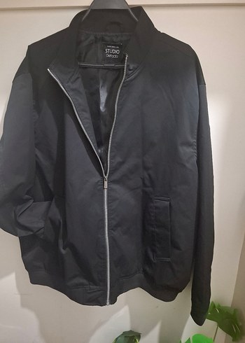 Siyah Fermuarlı Erkek Ceket - Görsel 3