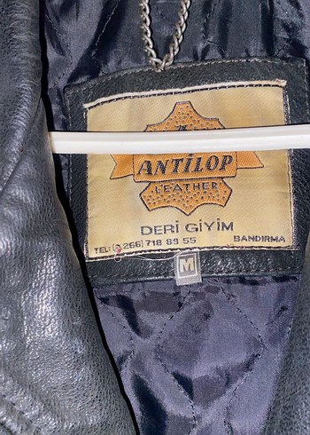 Siyah hakiki Deri Biker Ceket - Görsel 3