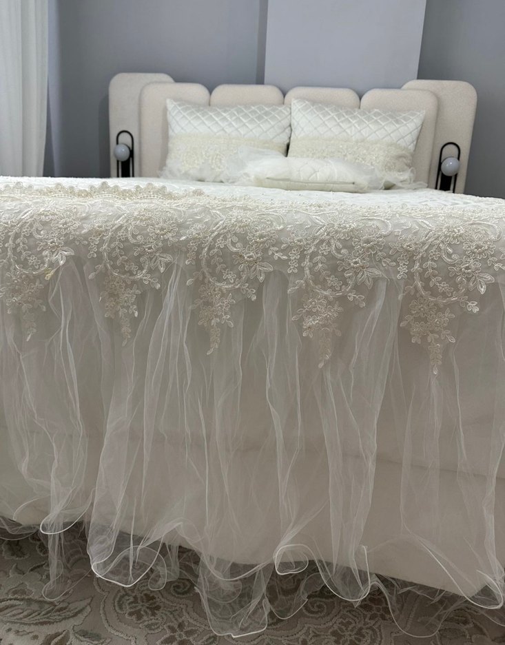 İşlemeli Yatak Örtüsü Takımı - Görsel 4