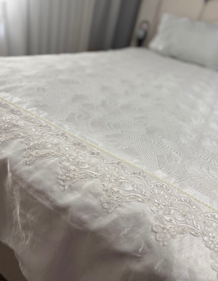 Dantelli yatak örtüsü - Görsel 3