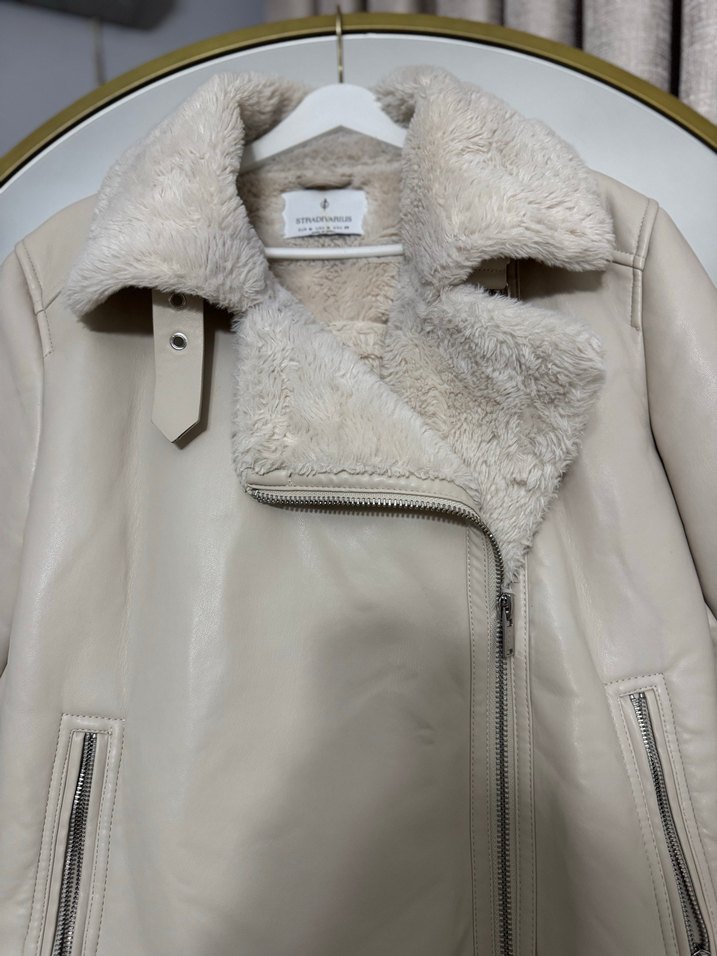 Stradivarius biker mont - Görsel 3