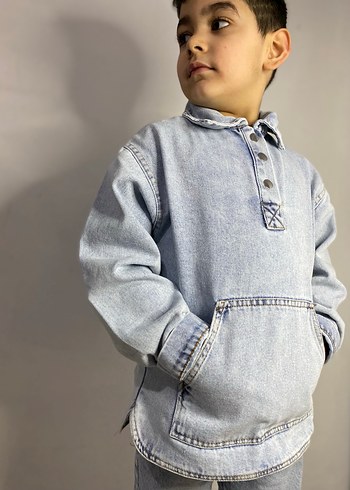 Çocuk kot ceket - Görsel 2