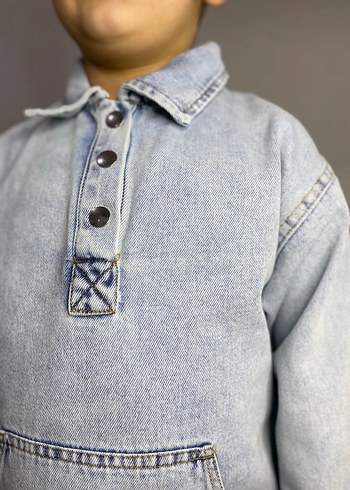 Çocuk kot ceket - Görsel 3