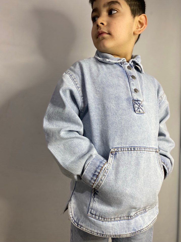 Çocuk kot ceket - Görsel 2