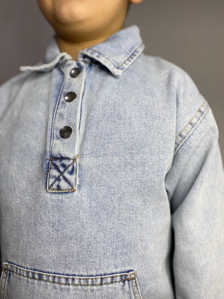 Çocuk kot ceket - Görsel 3