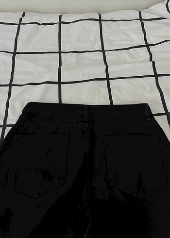 Siyah Mom Kot Pantolon - Görsel 4