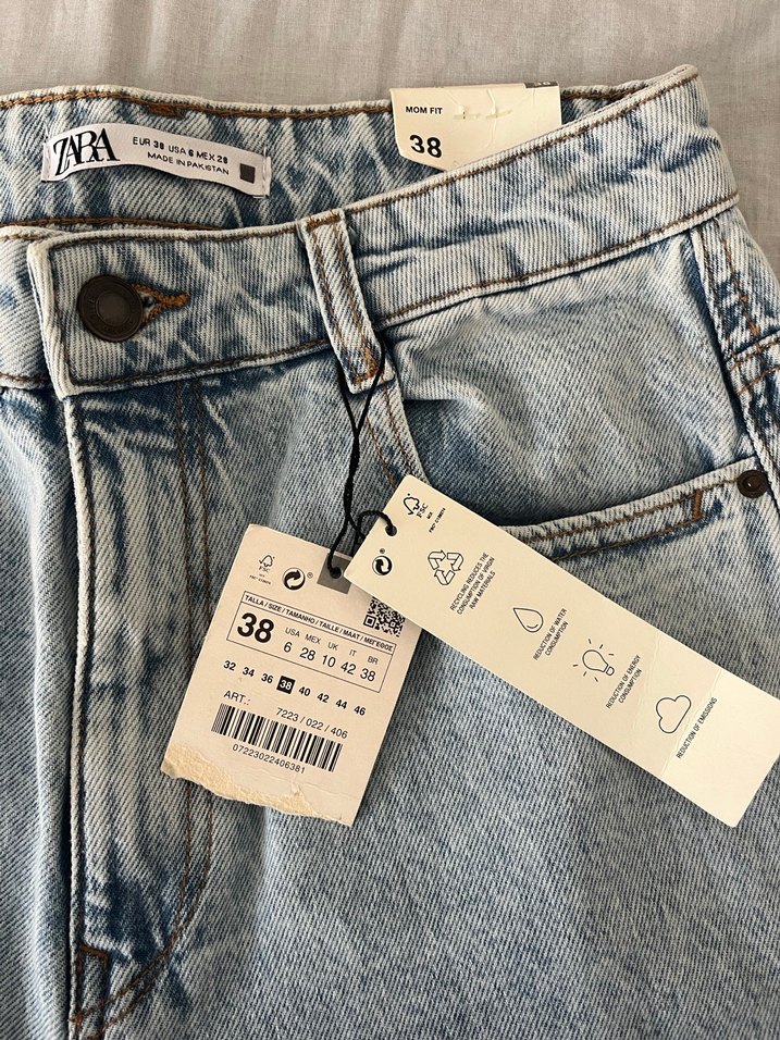 zara mom fit jean - Görsel 3