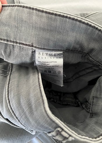 Gri Erkek Denim Pantolon Regular Fit - Görsel 7