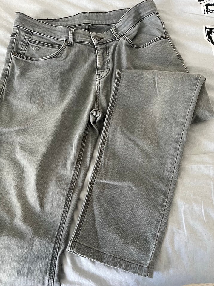 Gri Erkek Denim Pantolon Regular Fit - Görsel 3