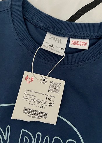 Lacivert Baskılı Erkek Çocuk Tişörtü - Görsel 2