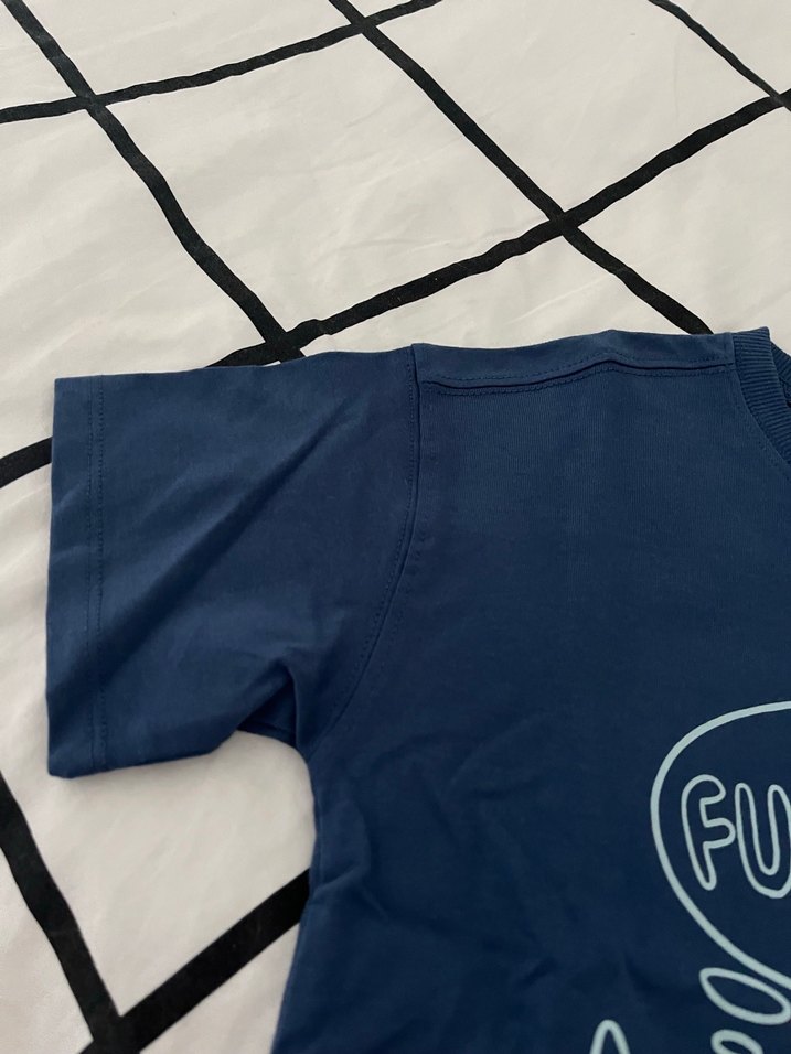 Lacivert Baskılı Erkek Çocuk Tişörtü - Görsel 3