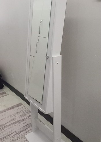 Beyaz Ayaklı Dekoratif Boy Aynası - Görsel 4