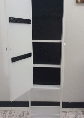 Beyaz Ayaklı Dekoratif Boy Aynası - Görsel 3