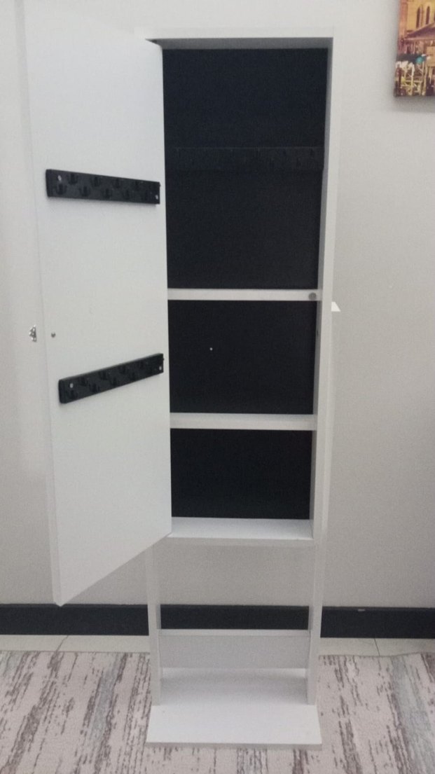 Beyaz Ayaklı Dekoratif Boy Aynası - Görsel 3