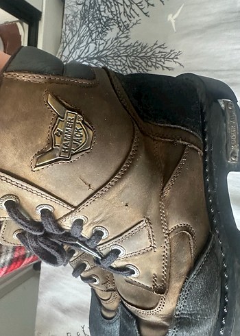 Hammer jack Kahverengi Deri Biker Bot - Görsel 3