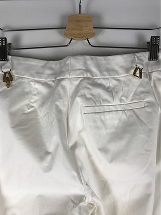 38 Beden beyaz Renk Kumaş Bol Paça Pantolon