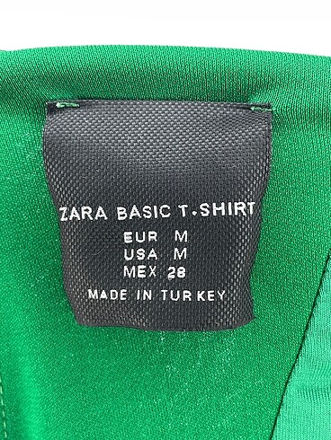 m Beden yeşil Renk Zara Kısa Elbise %70 İndirimli.