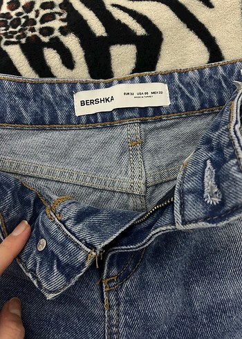 Duşuk bel kot pantolon - Görsel 4