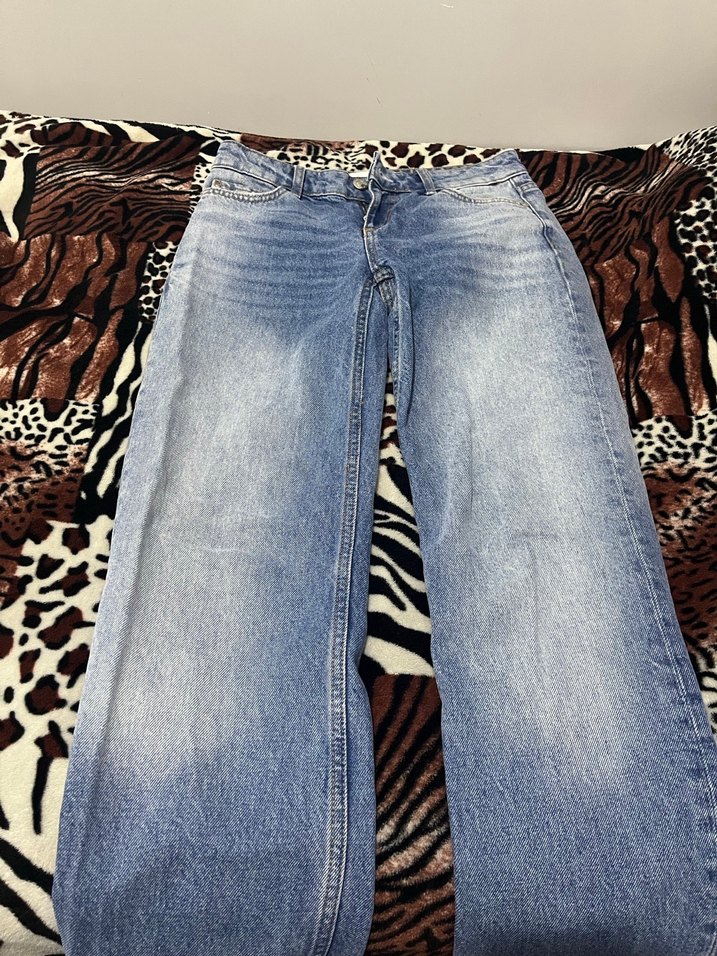 Duşuk bel kot pantolon - Görsel 2