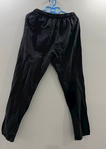 Siyah Keten Salaş Midi Kadın Pantolon - Görsel 2