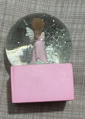 Pembe Meleğim Figürlü Kar Küresi - Görsel 3