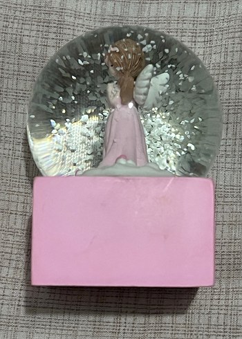 Pembe Meleğim Figürlü Kar Küresi - Görsel 4