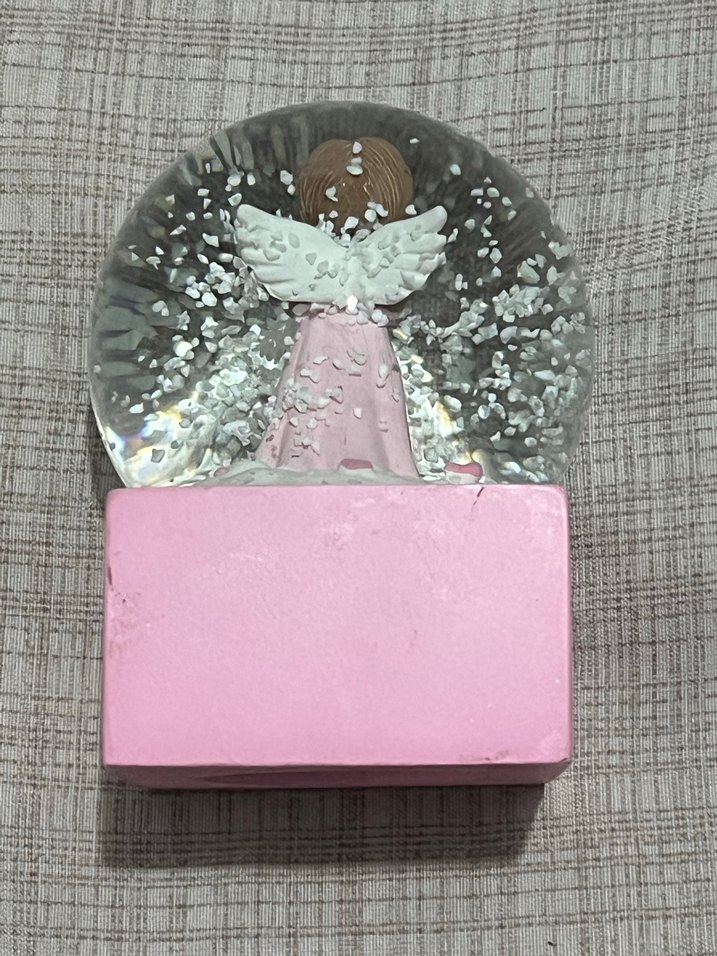 Pembe Meleğim Figürlü Kar Küresi - Görsel 2