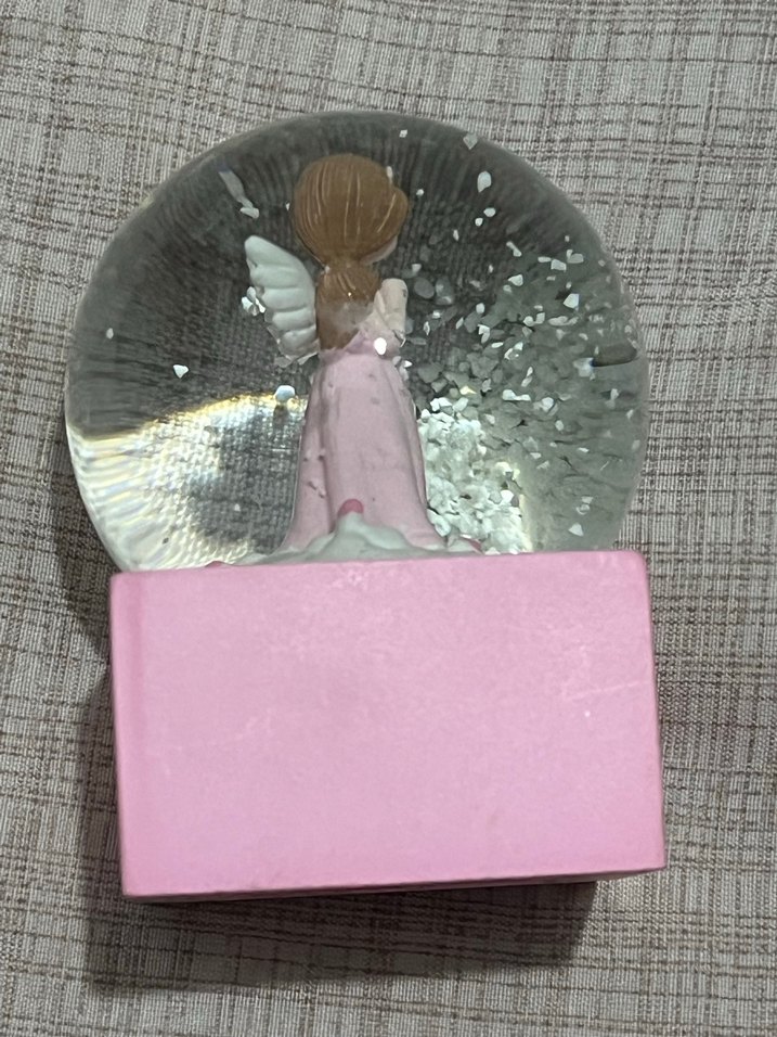 Pembe Meleğim Figürlü Kar Küresi - Görsel 3