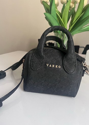 Vakko Siyah Deri Kadın Çanta