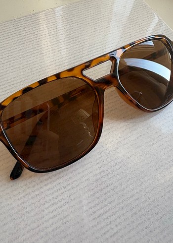 Kahverengi Retro Kadın Güneş Gözlüğü - Görsel 2