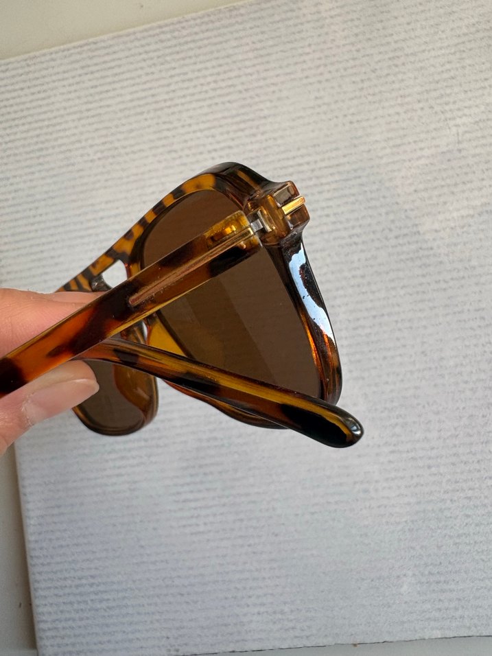 Kahverengi Retro Kadın Güneş Gözlüğü - Görsel 5