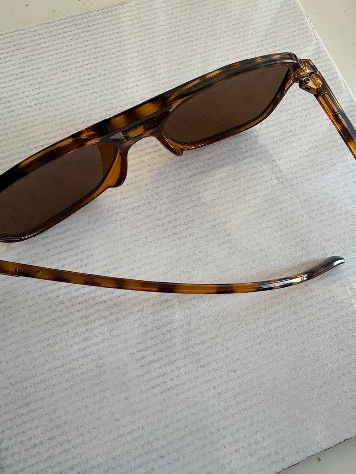 Kahverengi Retro Kadın Güneş Gözlüğü - Görsel 3