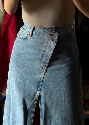 Zara jean Uzun Etek - Görsel 4